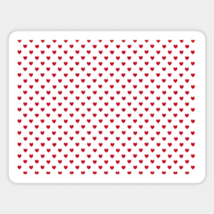 heart pattern aesthetic pinterest coquette dollette red Magnet